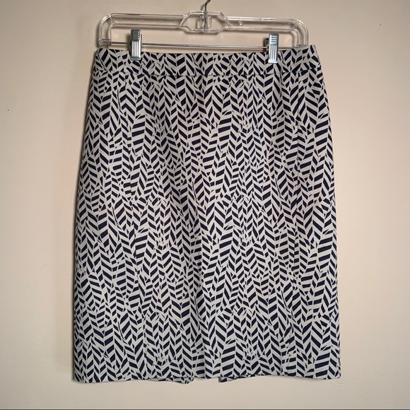 LOFT Geometric Print Pencil Skirt - Picture 1 of 7